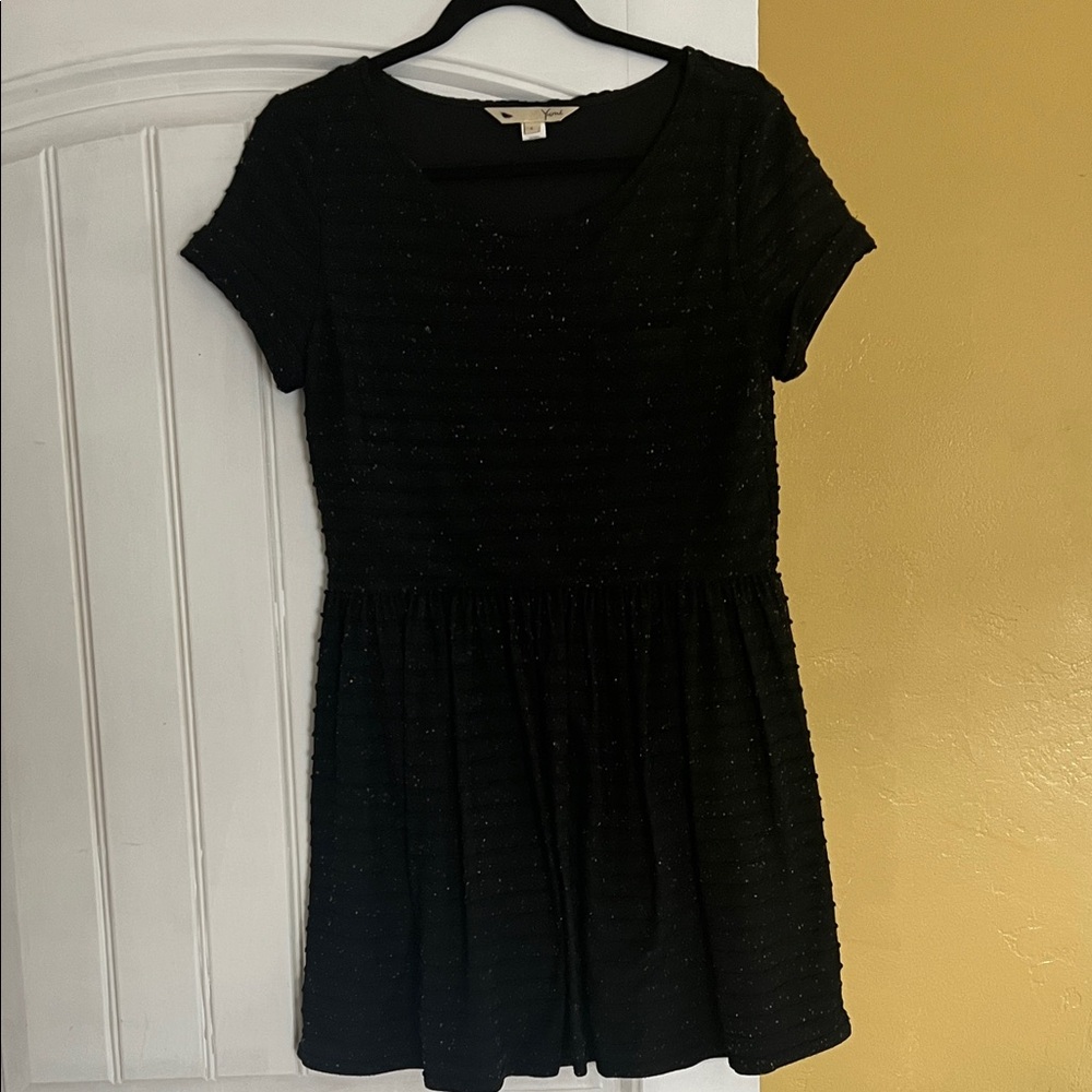 Anthropologie Black Mini Dress